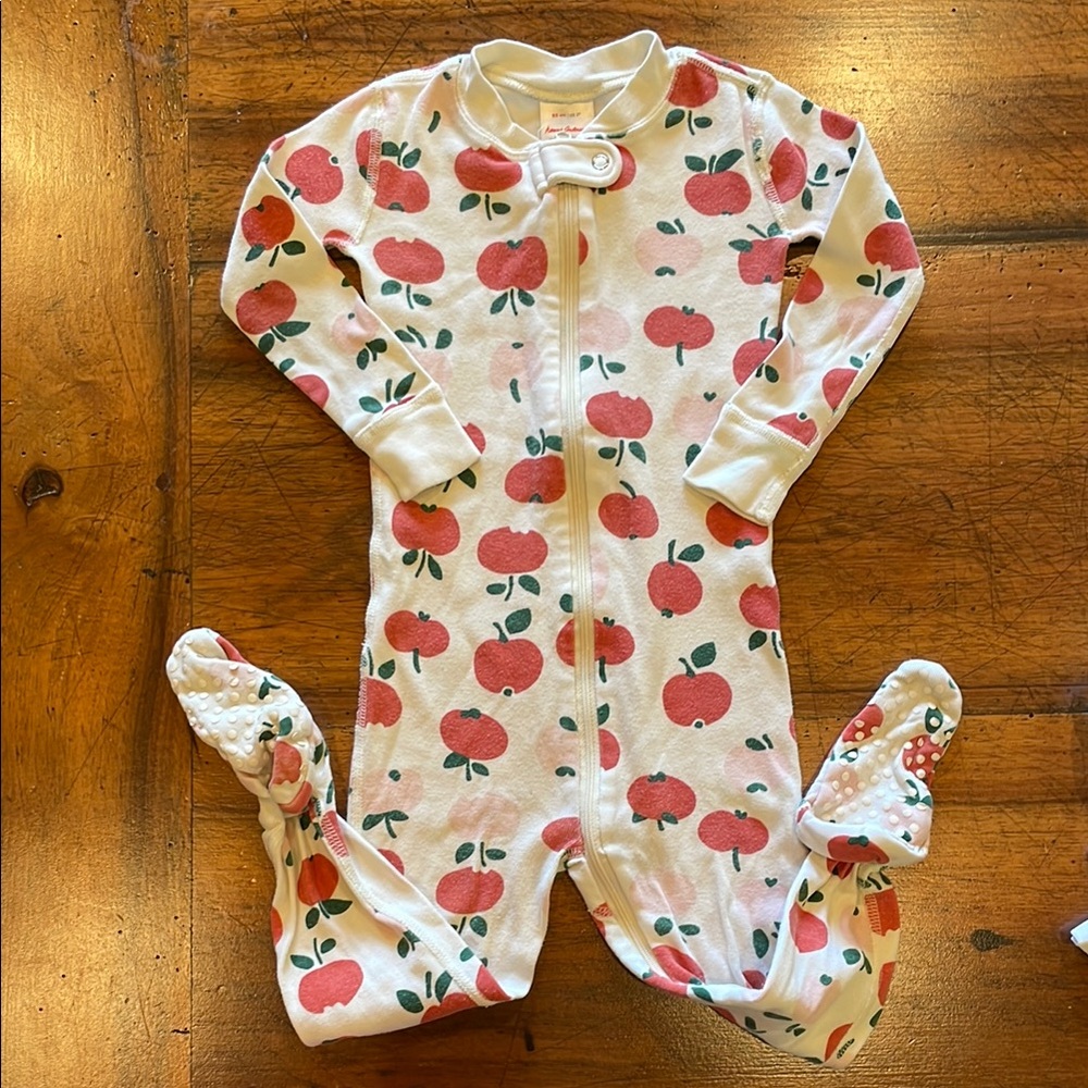 Hanna Andersson | Organic cotton Apple Footies Pajamas | 2T 85cm